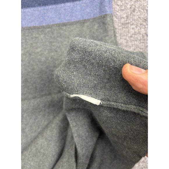 Prana Sweater Dress Womens Small Gray Colorblock Scoop Neck 3/4 Sleeve Knit - Picture 7 of 8